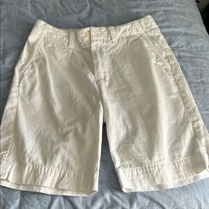 Classic Cream Tailored Shorts
